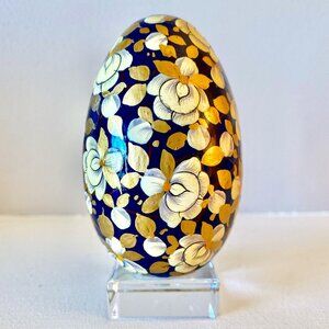 Vintage Enameled Chinoiserie Style Egg